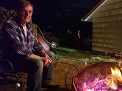 JD & fire pit