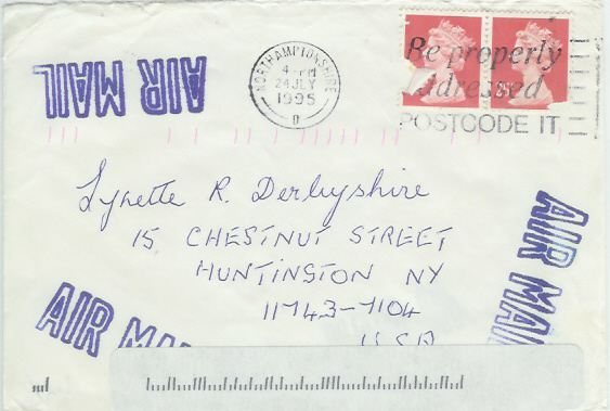 Envelope front