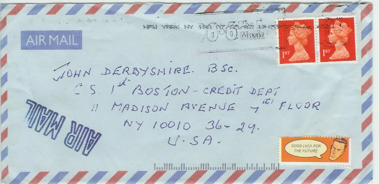 Envelope front